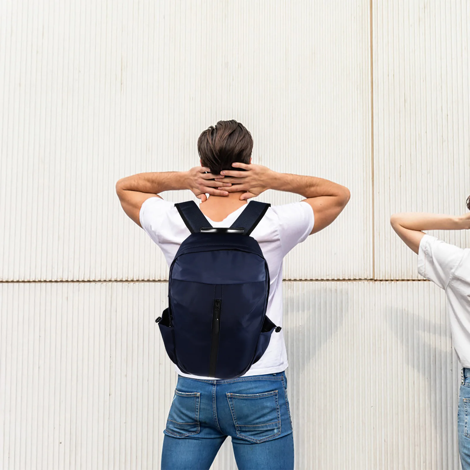 

1Pc Versatile Business Laptop Backpack Oxford Cloth Travel Computer Bag Waterproof Large Capacity
