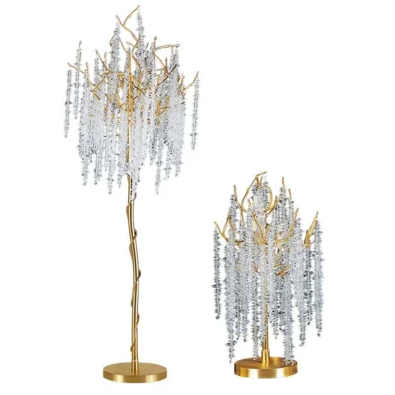 Hot sales Post-Modern Living Room Bedroom Bedside Lamp Light Luxury Floor Lamp Creative Tree Crystal Branch Art Decorative Lamps