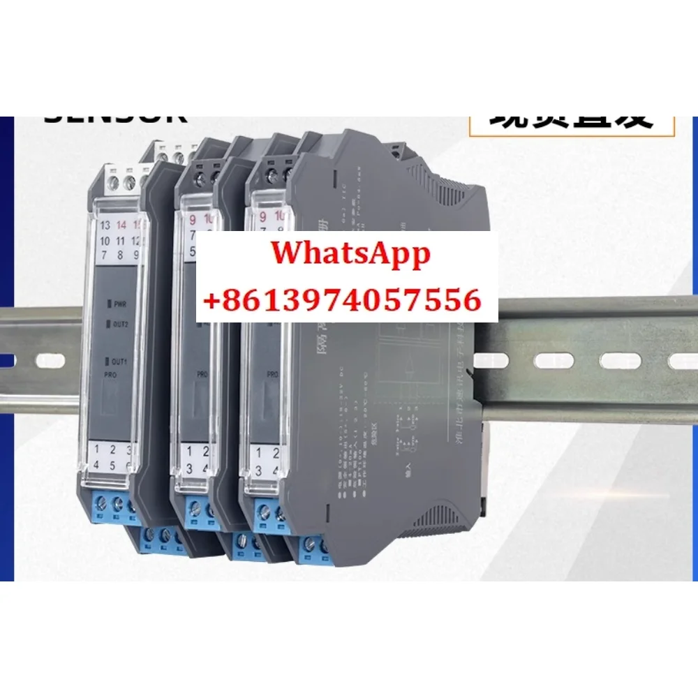 

PT100 thermal resistance safety gate temperature transmitter CU50 temperature isolator to analog output 4-20mA