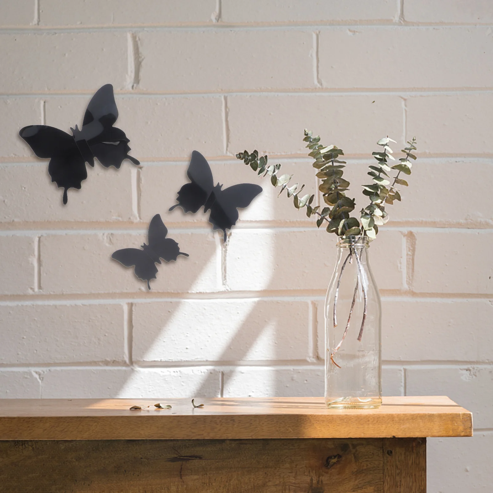 12 قطعة ثلاثية الأبعاد على شكل فراشة جدار الفن تصميم رائع لتزيين غرفة الفتيات ملصقات فراشة ثلاثية الأبعاد لتزيين غرفة البنات لغرفة النوم