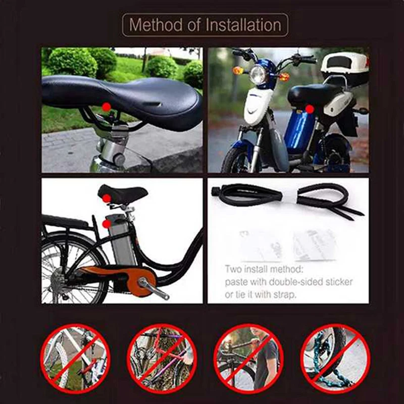 Motorcycle Bike Anti-Theft Alarm 113DB Electric Car Alarm Waterproof Remote Control