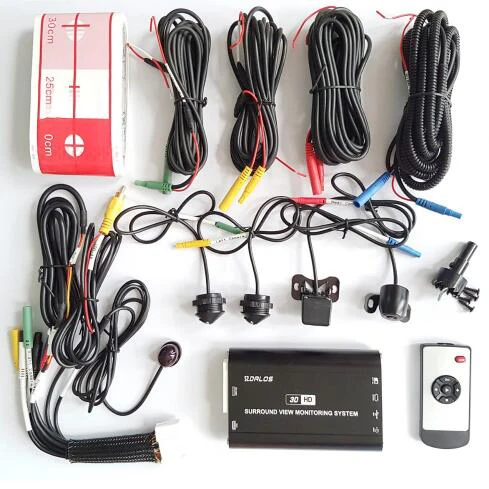 4pcs 1080P Camera 3D HD Surround View Car Security Recording System 360 Degree Bird View Panorama BUS Camera System