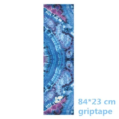 Skateboard-Griffband mit Mandala-Blumendruck, hochfestes, rutschfestes Longboard-Scooter-Griffband, Sandpapier-Blatt-Aufkleber, 84 x 23 cm