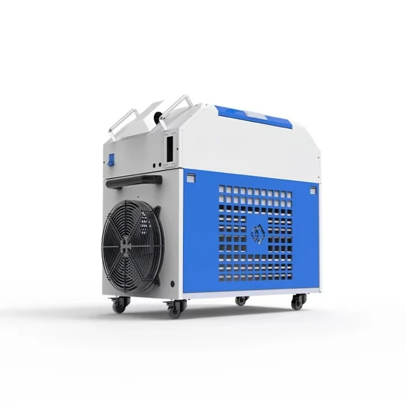 1500W Continuous Wave Handheld Fiber Laser Rust Removal Machine Non-Contact Paint Oil Removal Equipment For Metal Wood Stone