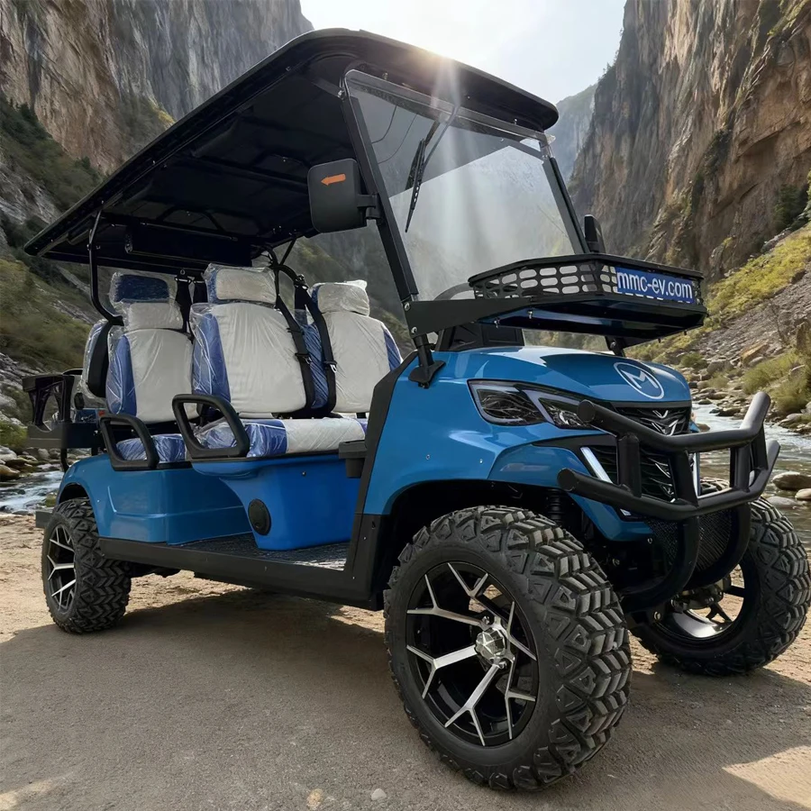 MMC CE معيار سعر جيد 48 فولت/72 فولت 4000 واط/7000 واط عربات التي تجرها الدواب جولف عالية الجودة شاشة تعمل باللمس 2/4/6/8 مقاعد عربة جولف كهربائية مرفوعة #2