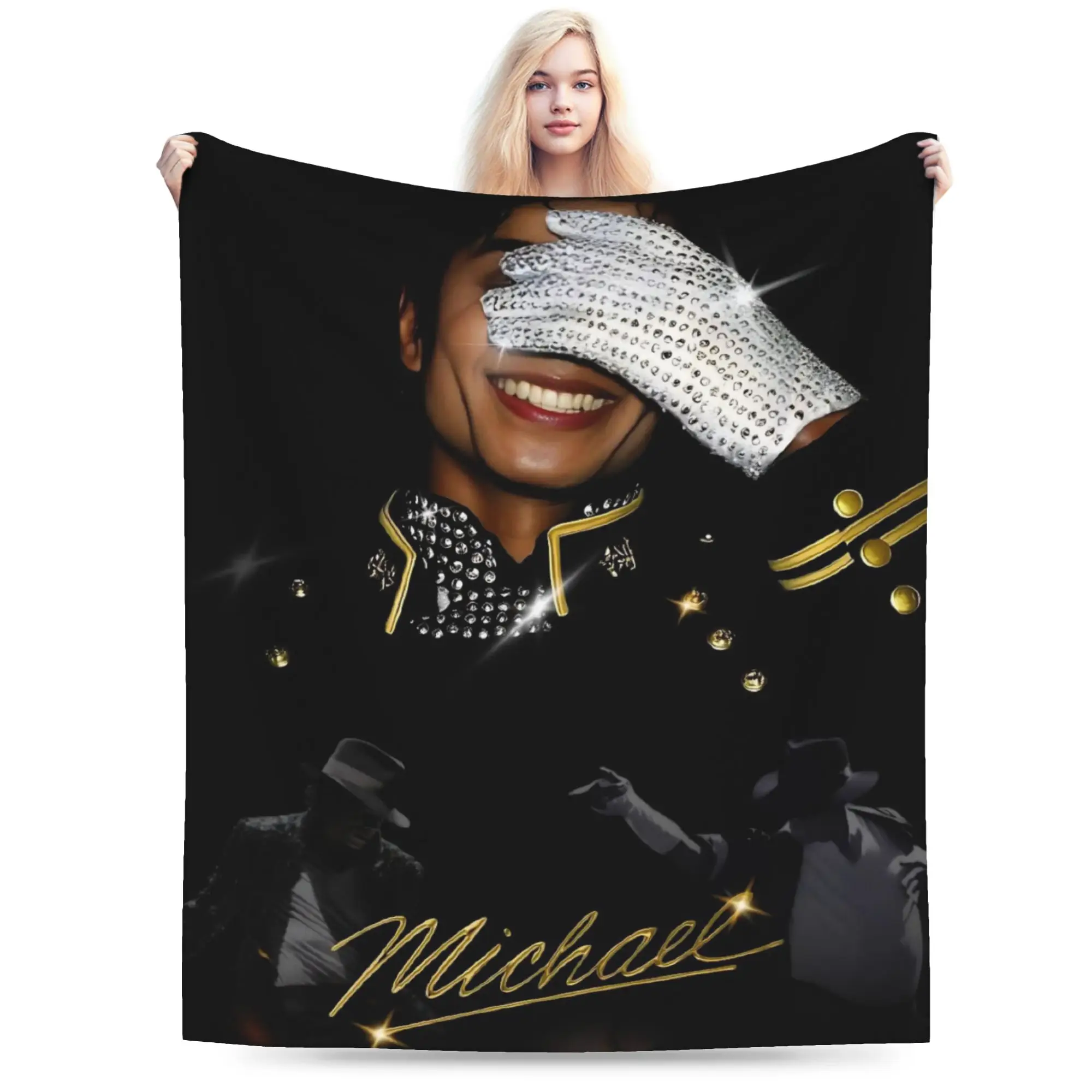Singer Michael Jacksons MJ Tour 2026 Blanket Warm Cozy Fluffy  Throw Blankets for Couch 50x60 Inch Multi-size Bedspreads
