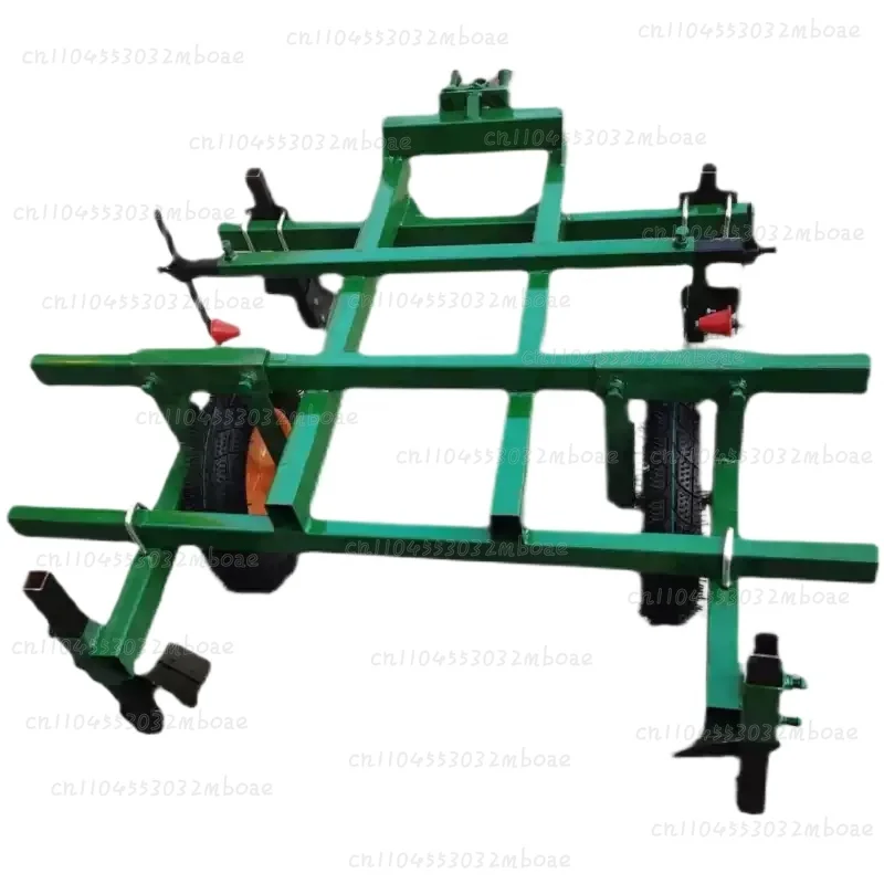 Tractor Mounted Plastic Mulching Machine, Multi-Function Farm Film Laying Equipment, Manual Drive Mulch Layer for Gardening
