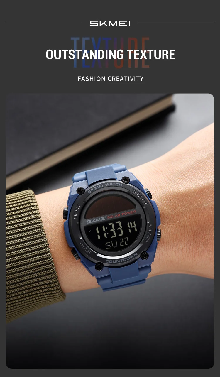Skmei 2712 Men's Solar-Powered Digital Sports Watch