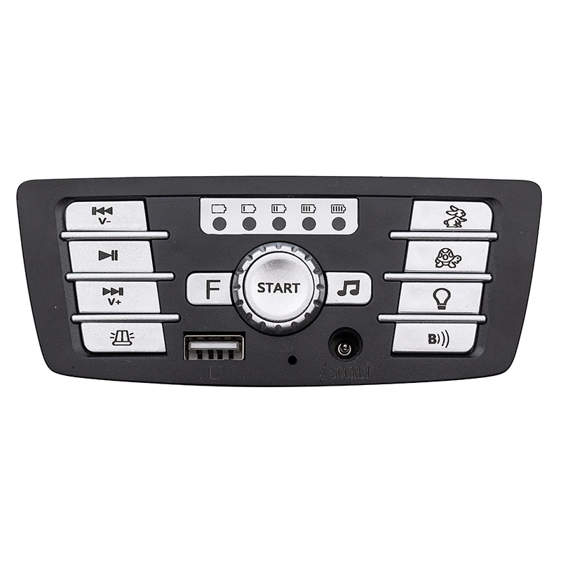 12V  301 Children's Electric Vehicle Power Supply Central Control Switch Multi Functional Bluetooth Music Power Monitor