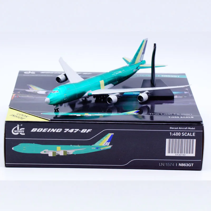 Avión coleccionable de aleación modelo Jet N863GT, modelo XX40140, JC Wings 1:400 Atlas Air "the Last Boeing 747", B747-8F