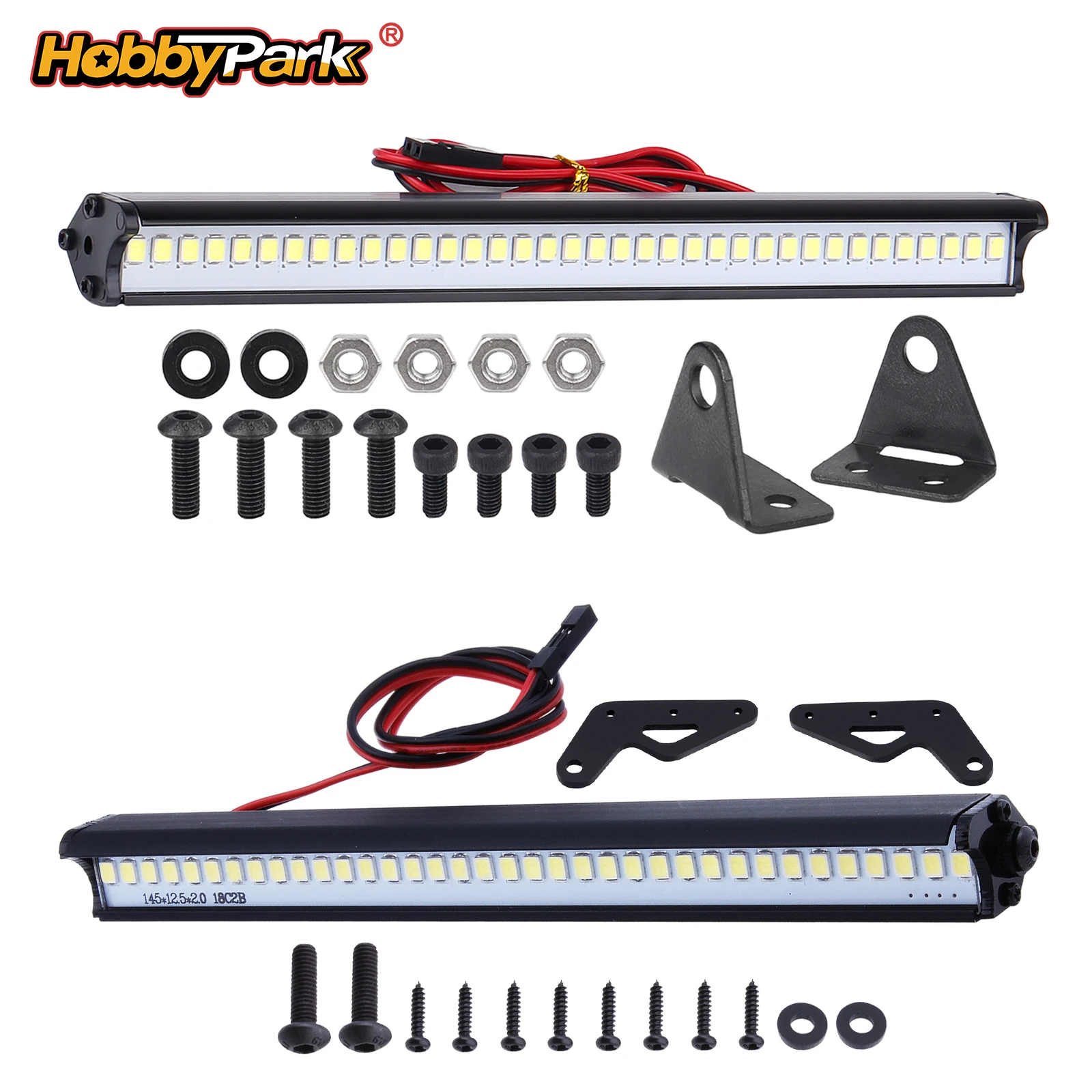 HobbyPark RC Lichtleisten-Dachlampen-Set für 1/10 Traxxas TRX4 Axial SCX10 RC4WD D90 Gen7 Gen8