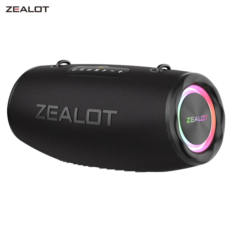 ZEALOT S87 80W Outdoor Portable Wireless Bluetooth Speaker High Volume Subwoofer Sound  Performace IPX6 Waterproof camping