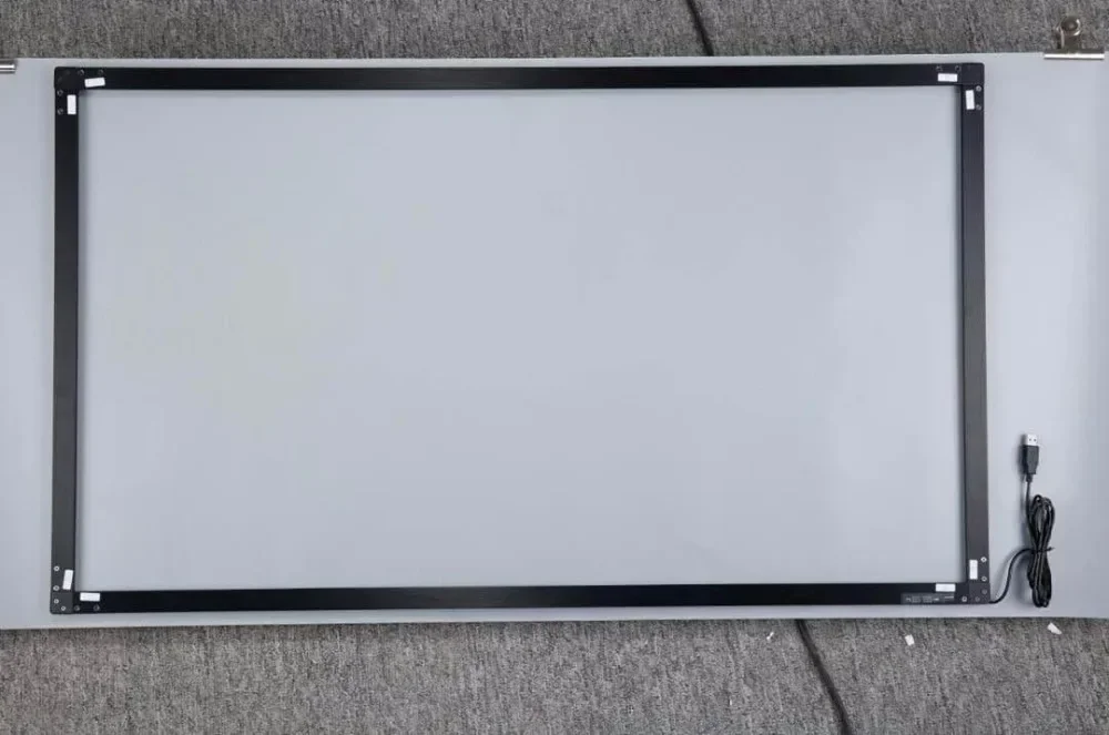 004 grande tela de toque suporte personalizado 65 polegadas infravermelho ir touch frame overla 10 20 pontos para multi-touchscreen interativo k