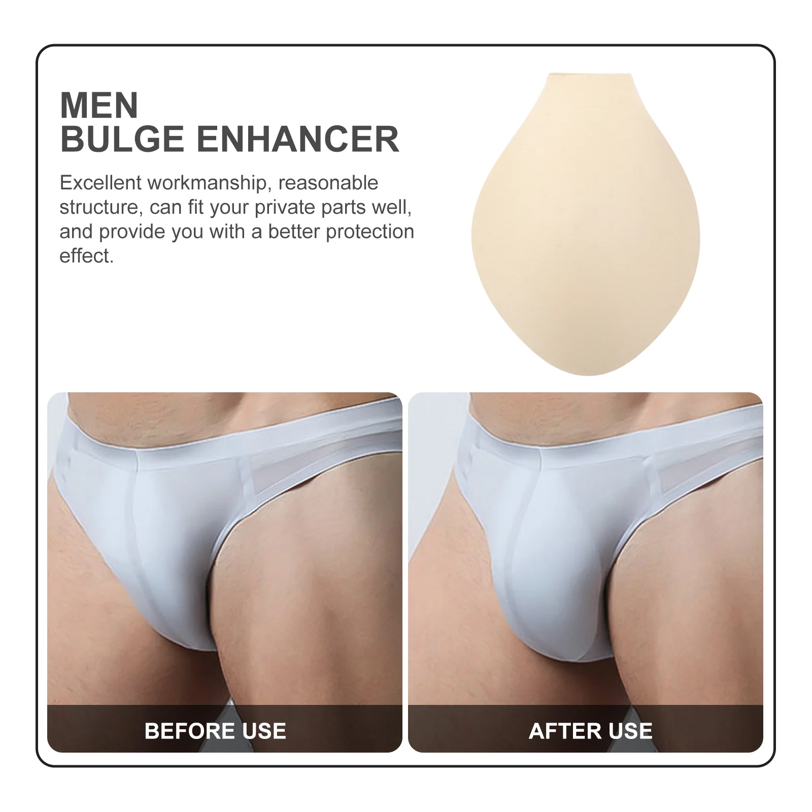 's Panty Liner Sponges Bulge Enhancer Pad Fitness Budgie Smugglers