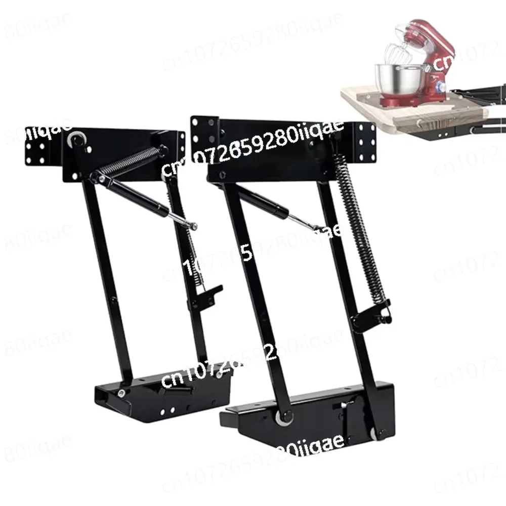 Heavy Duty Mechanism Hydraulic Lifting Spring Pull Hinge Apartment System Kitchen Cabinet Concealed Mixer Lift up Shelf