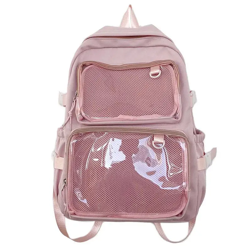 1 Stück Neuer Transparenter Rucksack Japanischer Kawaii Itabag Damen Großer Kapazität Ita Rucksack Schultaschen für Studentinnen JK – Detail 5