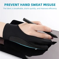 Two-finger Painting Gloves Anti-touch Anti-pollution Anti-dirty, Right And Left Hand Glove,for IPad Tablet Touch Screen Drawing 2