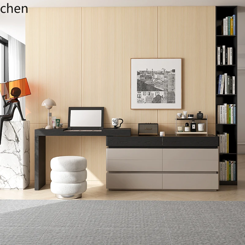 

ZML minimalist dresser small apartment dresser chest cabinet integrated cabinet retractable bedside cabinet