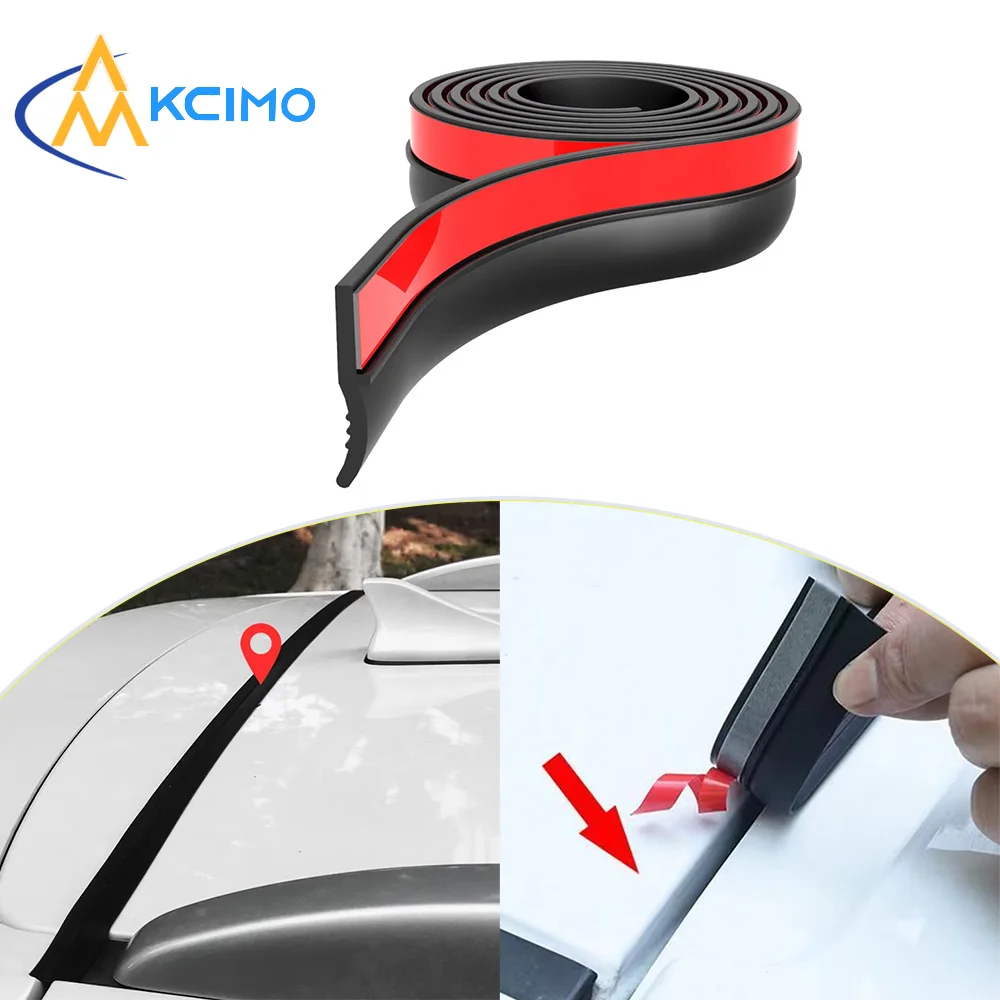 KCIMO New Car Trunk Lid Gap Filler Adhesive Strip Rubber Trunk Sealants Strip Anti Dust Waterproof Accessories For SUV Hatchback
