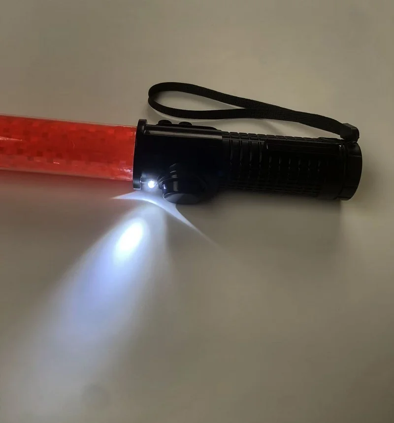 Scalable Traffic Control Stick, Fire Emergency Fluorescent Stick, Rescue Lighting Support Telescopic Handheld Command Stick