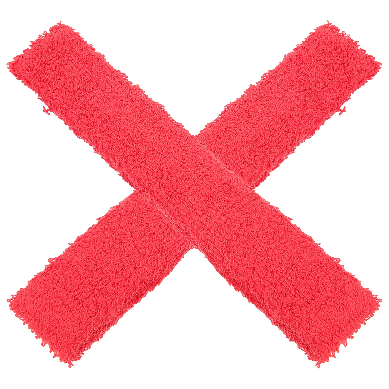

2 Pcs Badminton Racket Towel Grip Cotton Band Accessories Handle Wrap Red Grips Sweatband