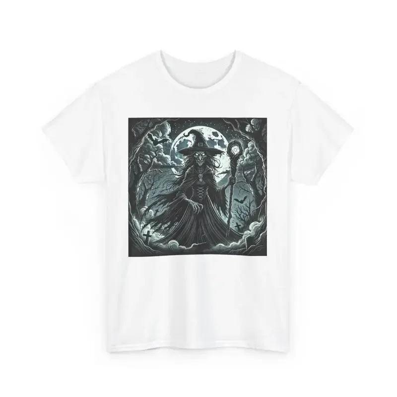 Evil Witch Shirt, Mystical Moonlight, Unisex Heavy Cotton, Halloween Shirt, Boho