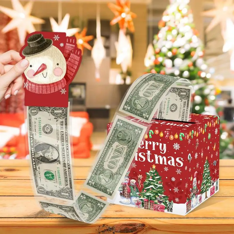 Christmas Money Box For Cash Pull Surprise Money Pull Box For Children Classic Christmas Elements Christmas Parties Decorations