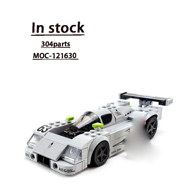 

MOC-121630 New Classic C9 1989 Iconic Sports Car Racing Brick Model, 304Parts, Boys' Children's Birthday Building Block Toy Gift