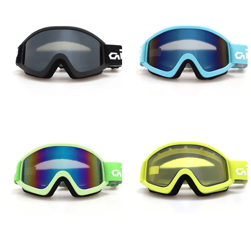 نظارات تزلج أسطوانية جديدة مضادة للضباب ومضادة للرياح بطبقة مزدوجة للرياضات الخارجية للبالغين