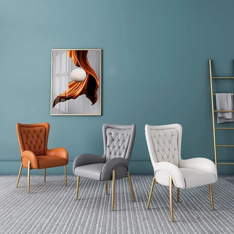 Sedie da pranzo nordiche di lusso Spogliatoio portatile Sedie da pranzo comode e minimaliste Ristorante Muebles Lounge Suite Furniture