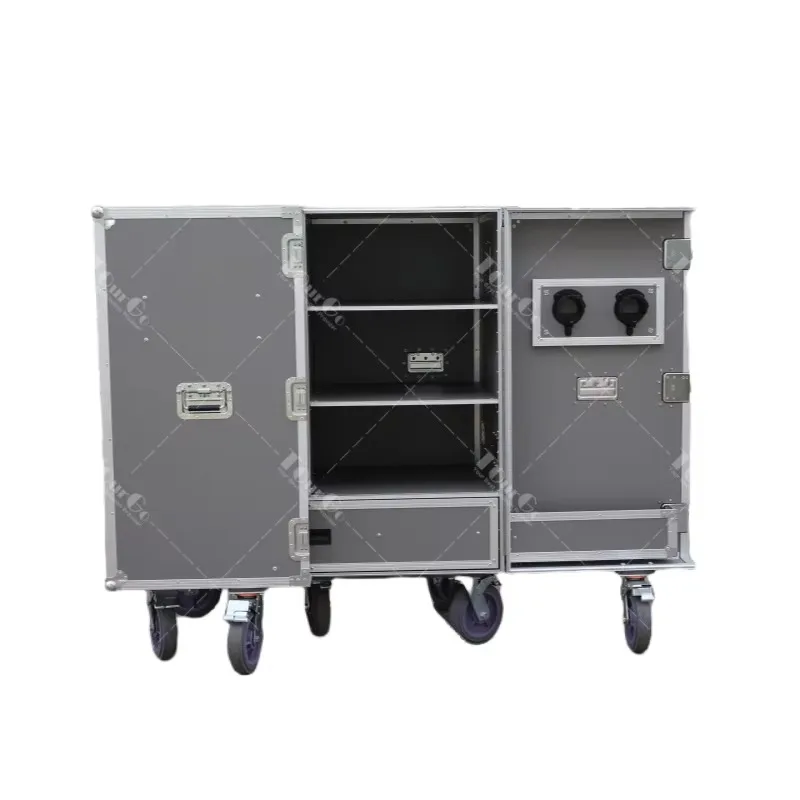 

Серый футляр для снаряжения и оборудования, большой космический шкафчик для хранения, транспортный кейс для полета