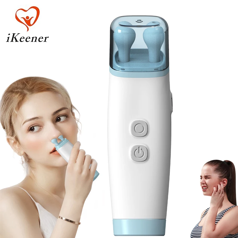 

Tinnitus Relief Eustachian Device USB with Dual Removable Quiet Head Ear Pressure Reliever for Ear Dizziness Otitis Hearing Care
