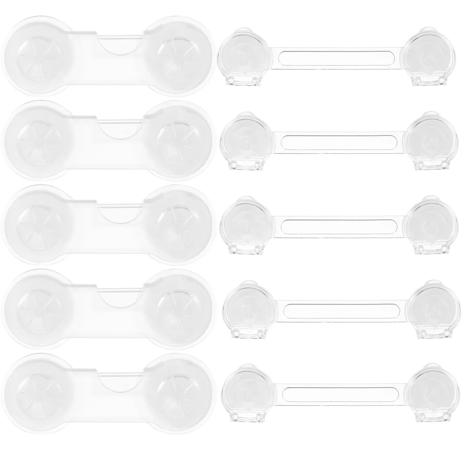 

10 шт. детских замков безопасности, легко устанавливаемые, для шкафов и ящиков, защита от детей, для дома и офиса, прозрачные защитные замки для шкафов