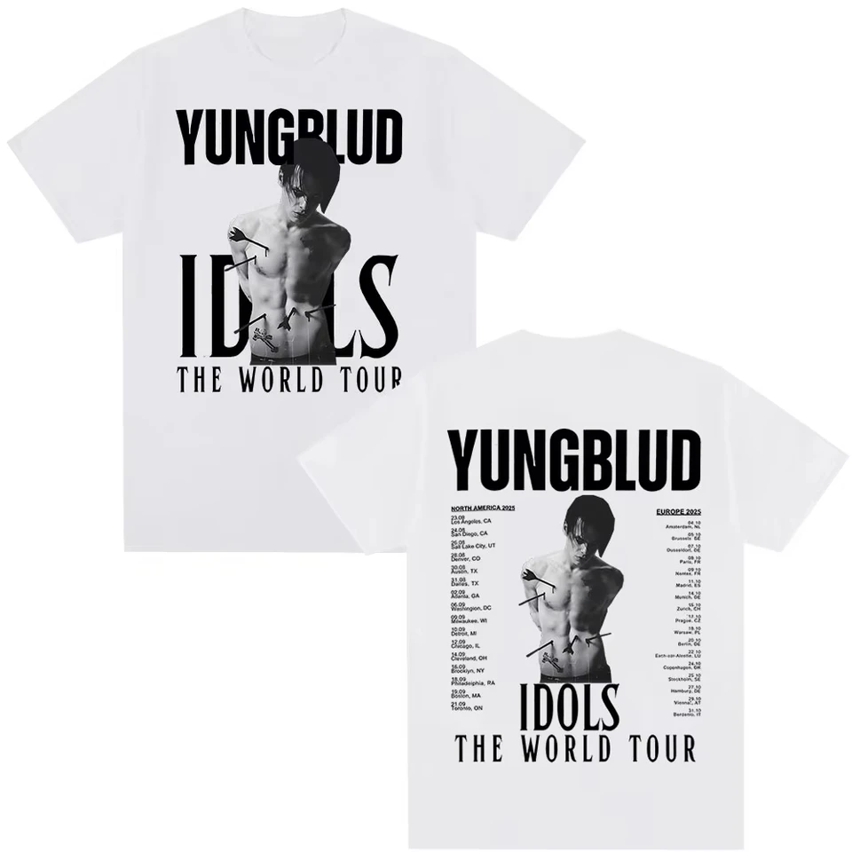 Yungblud IDOLS The World Tour 2025 T Shirt Mens Women Hip Hop