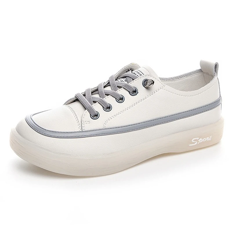 

Женские кожаные лоферы больших размеров, повседневные туфли на шнуровке, дышащие, с мягкой подошвой, нескользящие, удобные кроссовки для ходьбы