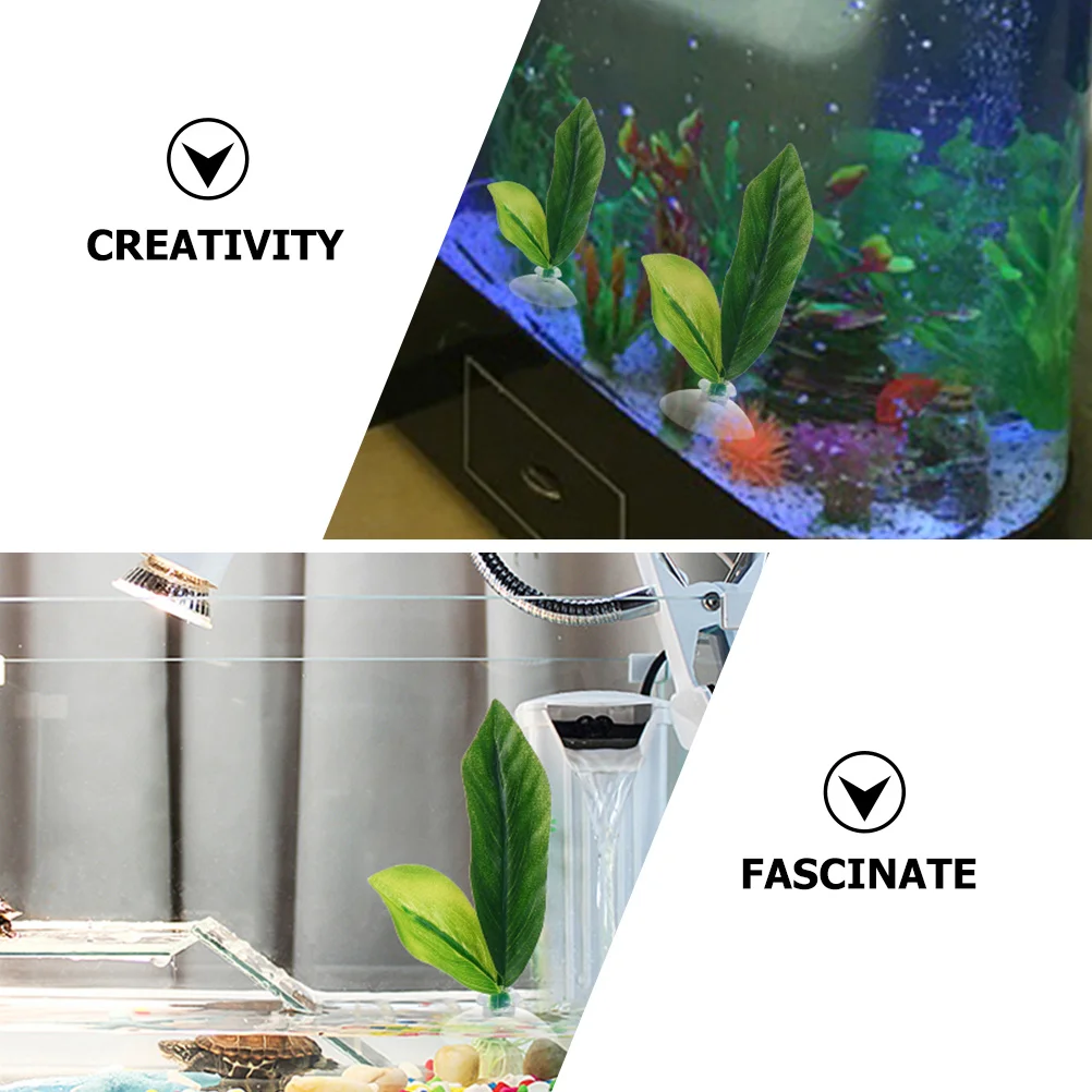 

2Pcs Betta Fish Leaf Decor Durable Plastic Betta Leaf Bed Fish Tank Hideout Resting Spot Aquarium Aquarium Leaves