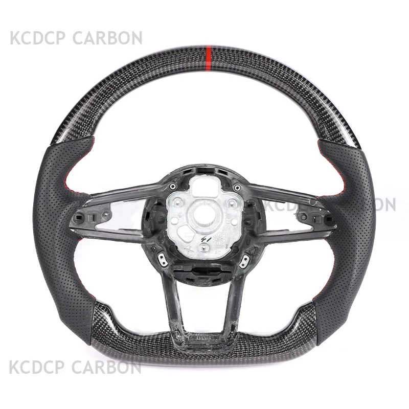 

Carbon Fiber Steering Wheel For Audi TT R8 TTRS TTS MK2 MK3 8P Steering Wheel Control