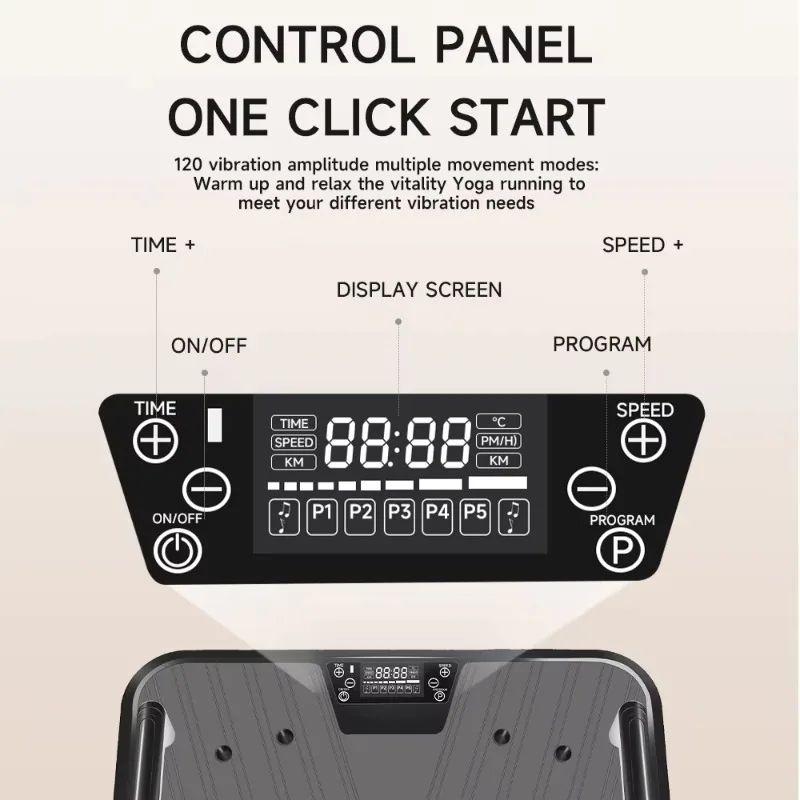 منصة اللياقة البدنية لتمارين الجسم بالكامل للاستخدام المنزلي لعام 2025 - آلة تمرين لوحة الاهتزاز العمودية لتدليك فقدان الوزن والتخسيس