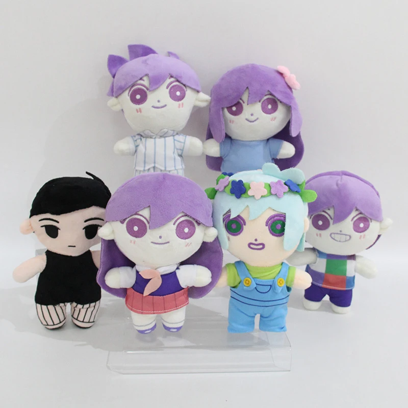 20CM Game OMORI Plush Doll Stuffed Pillow Toy Sunny Plushie Toys Cute Omori Cosplay Props Merch for Kid Christmas Birthday Gift