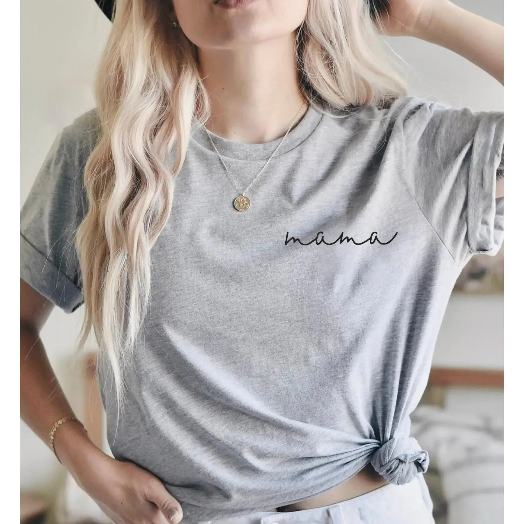 

Футболка ко Дню матери Минималистичная мама Мама Лучший любимый карман для
