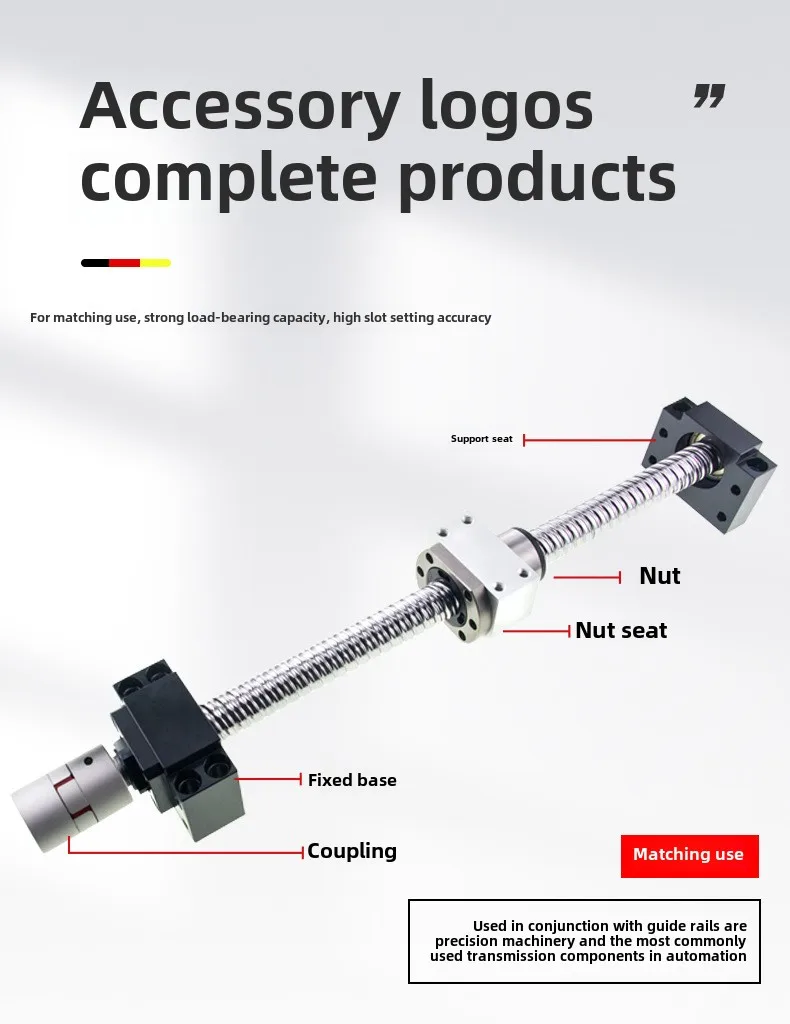 25 مللي متر قطر الكرة مسامير 3000 مللي متر محرك متدرج دليل خطي CNC راوتر 4 محور عدة ميكانيكية مع الكرة المسمار #6
