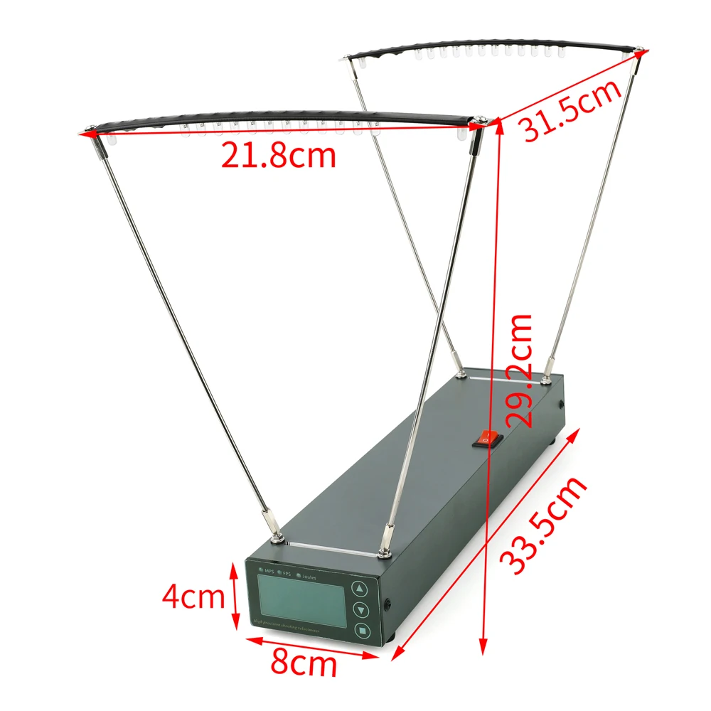 Velocity Speed Measuring Instruments 4-6500FPS Energy 0.1-6000J Slingshot Bow Steel Ball Speed Meter Shooting Archery Tool
