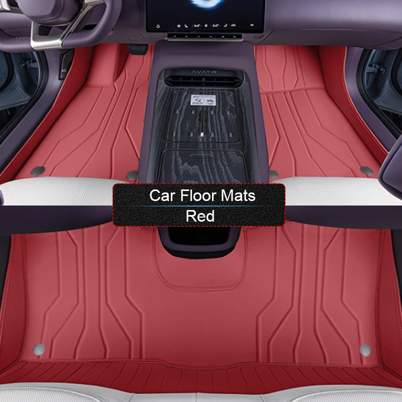 مخصص نابا الجلود سيارة القدم حماية حصيرة ل AVATR 12 2024-الحاضر السيارات المضادة للانزلاق الفاخرة مقاوم للماء وسادة أرضية ملحق