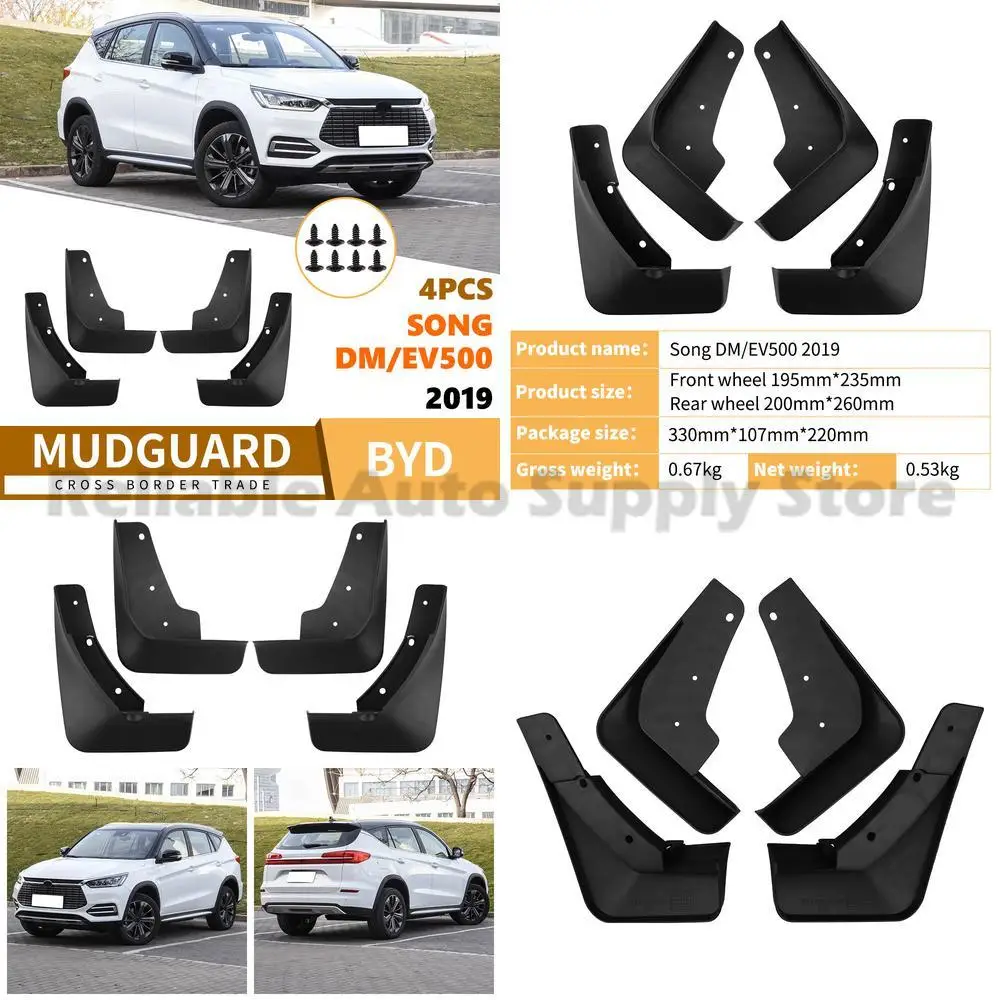 

For BYD Song DM EV500 2019 Car Mud Flaps Rubber Fender Liner Premium Quality Top Seller Durable Protection Stylish Design