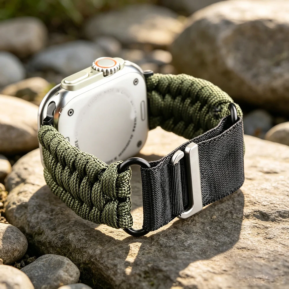 Umbrella Rope Sports Band for Apple Watch 49mm 46mm 45mm 44mm  Men Sports Mountain Strap iWatch Ultra SE 11 10 9 8 7 6 5 4