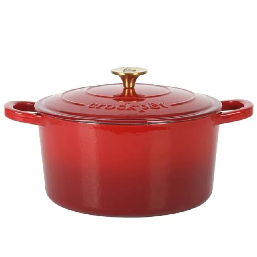 

Crock Pot Artisan European Enameled Cast Iron Pot With Lid