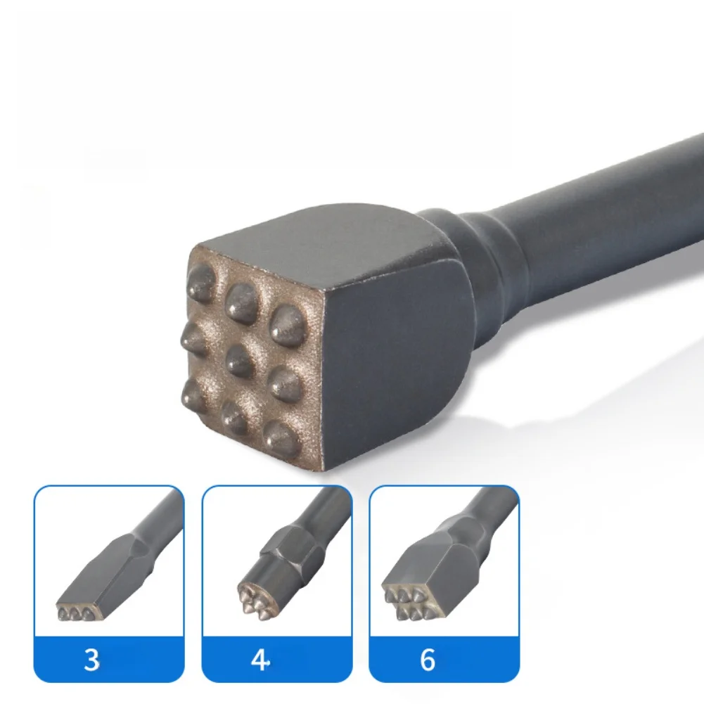 

3Pcs 4/6/9 Tips Concrete Repair Patch Prepare Bushing Tool Square Head Hammer Drill Bit For Rotary Hammer