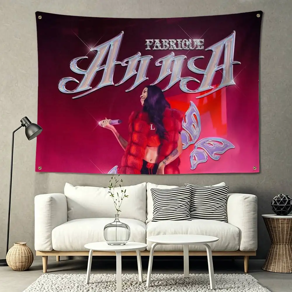 Singer A-Anna Pepe Square Flag Suitable For Party Club Outdoor Interior Wall Decoration Banner Fans Gift 5
