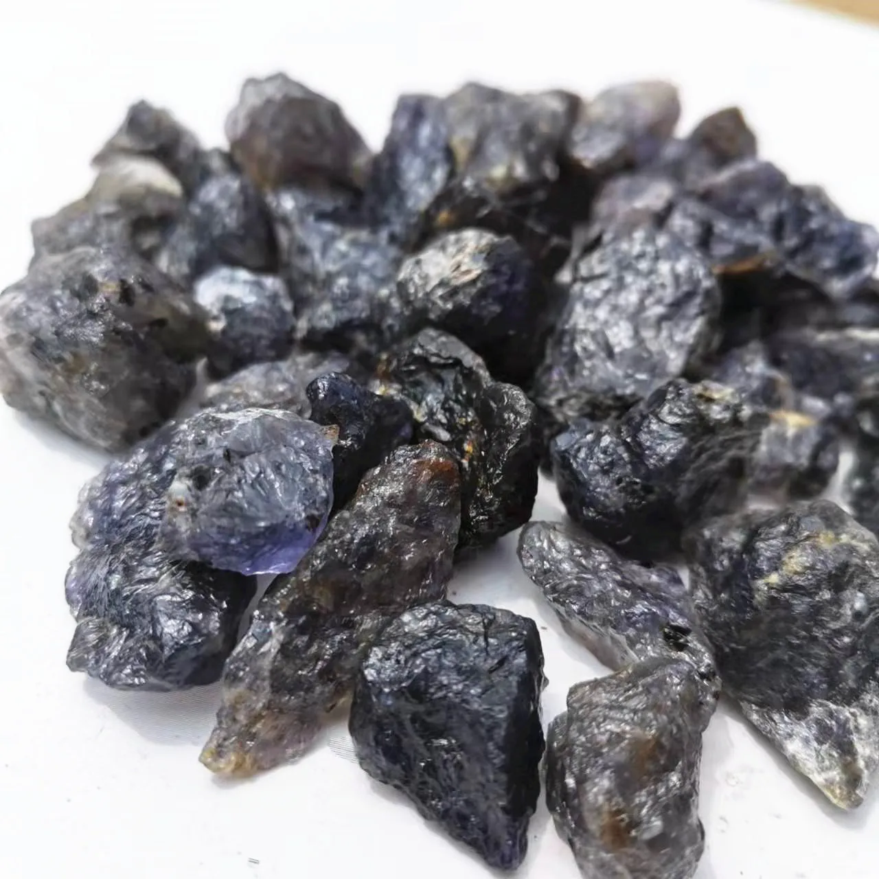 Natural Raw Iolite stones rough Cordierite crystal specimen