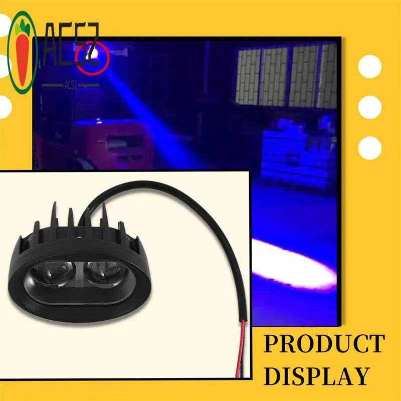 AC52-10V-80V Vehicle Blue LED Warning Signal Lamp Forklift Truck Work Spot Safety Light Car 20W Industrial Safety Lamp